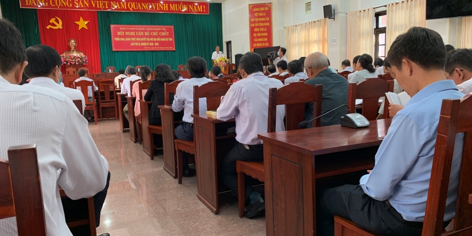 Đảng ủy Sở Công Thương thực hiện Chương trình số 25-CTr/TU ngày 07 tháng 10 năm 2022 của Tỉnh ủy 