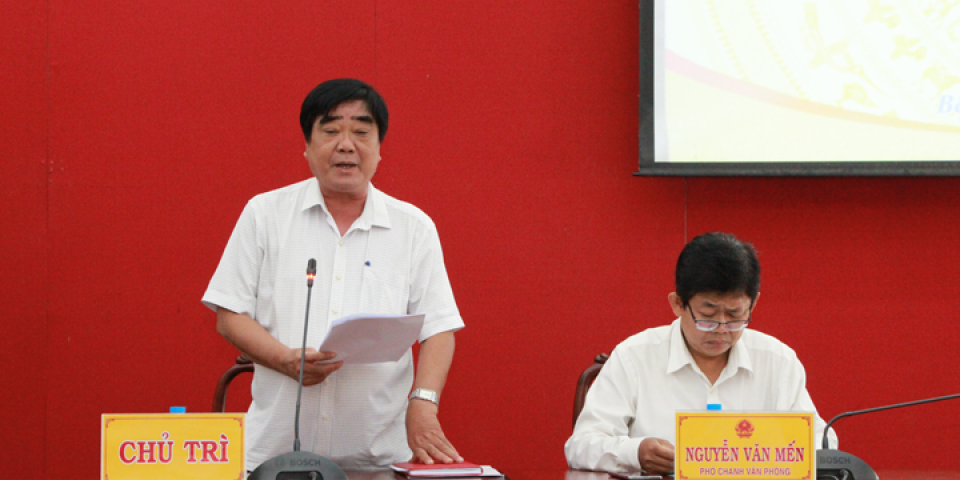 Văn phòng UBND tỉnh tổ chức Hội nghị lấy ý kiến cử tri đối với người ứng cử đại biểu Quốc hội khóa XV và đại biểu HĐND tỉnh nhiệm kỳ 2021-2026
