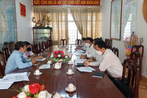 Làm việc với Ủy ban nhân dân huyện Mỏ Cày Nam về việc bổ sung quy hoạch cụm công nghiệp Đìa Dứa