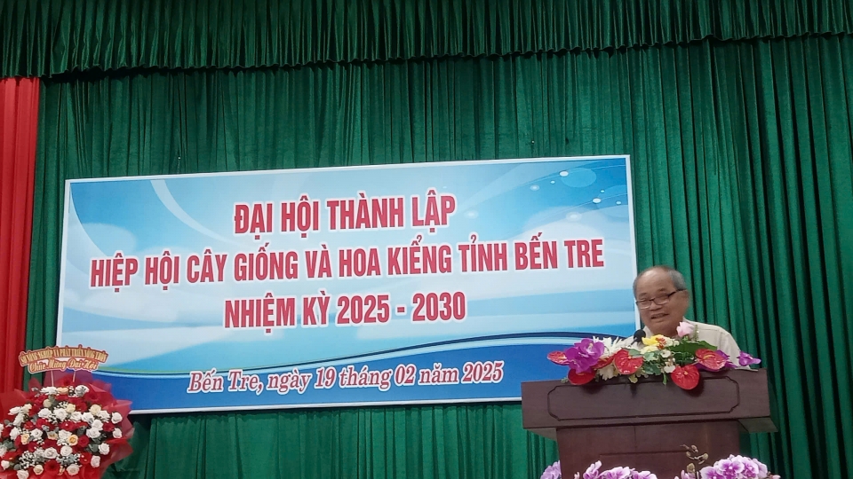 Đại hội thành lập Hiệp hội Cây giống và hoa kiểng tỉnh nhiệm kỳ 2025 - 2030