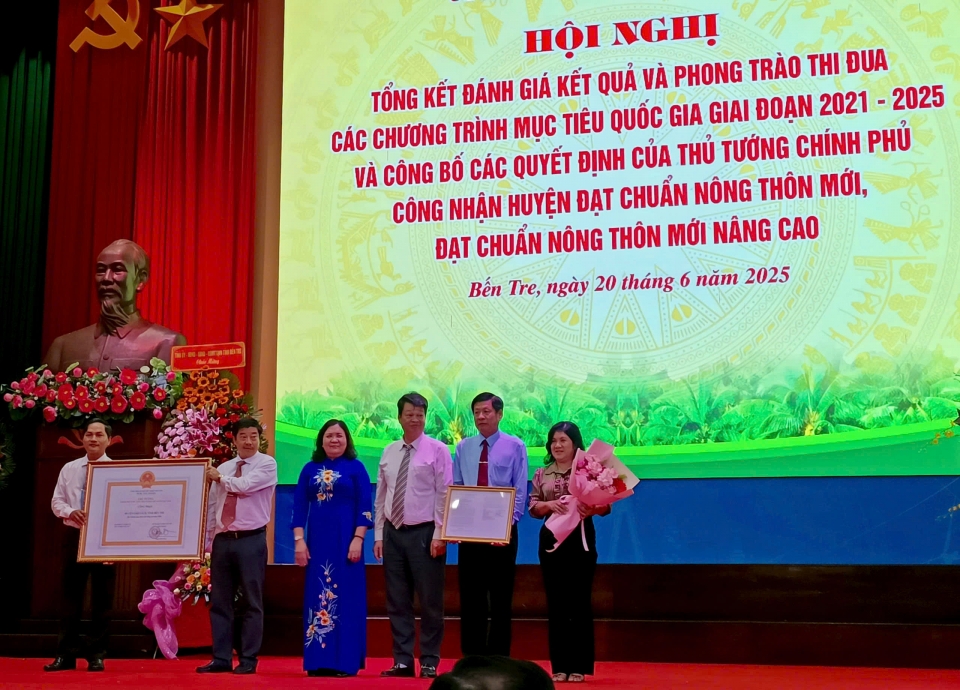 Bến Tre: 7/9 huyện, thành phố hoàn thành nhiệm vụ xây dựng nông thôn mới