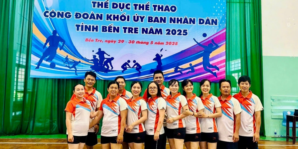 Công đoàn cơ sở Sở Công Thương tích cực hưởng ứng, tham gia Đại hội Thể dục thể thao do Công đoàn Khối Ủy ban nhân dân tỉnh tổ chức năm 2025 trong công nhân viên chức, lao động