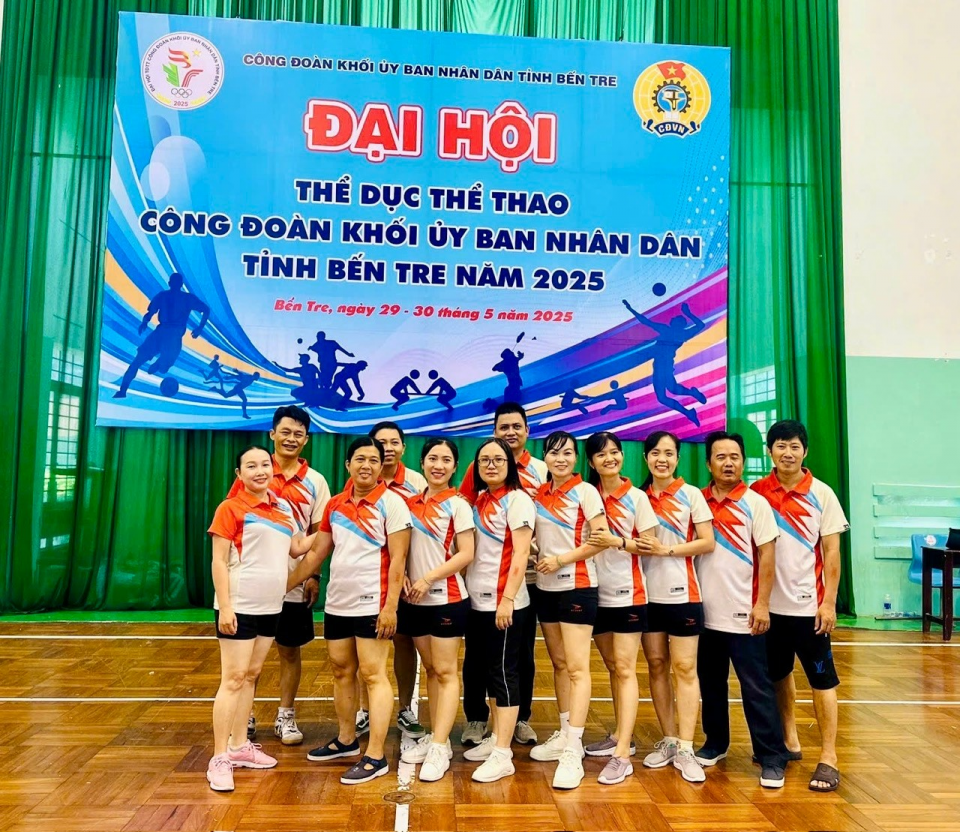 Công đoàn cơ sở Sở Công Thương tích cực hưởng ứng, tham gia Đại hội Thể dục thể thao do Công đoàn Khối Ủy ban nhân dân tỉnh tổ chức năm 2025 trong công nhân viên chức, lao động
