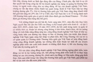 Tuần lễ Thương hiệu quốc gia Việt Nam 2021  chào mừng Ngày Thương hiệu Việt Nam 20/4