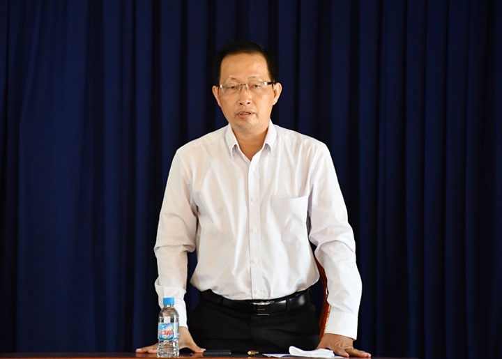 Bí thư Tỉnh ủy Phan Văn Mãi kiểm tra tiến độ xây dựng Dự án đầu tư xây dựng cơ sở hạ tầng khu công nghiệp Phú Thuận
