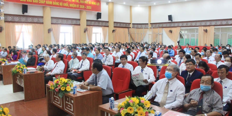 Đại hội Đảng bộ Khối Cơ quan - Doanh nghiệp tỉnh Bến Tre, nhiệm kỳ 2020-2025