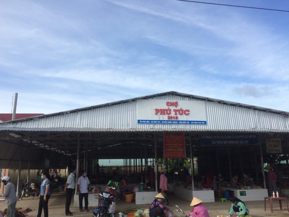 Kết quả thẩm định tiêu chí về cơ sở hạ tầng thương mại nông thôn tại xã Phú Túc - huyện Châu Thành