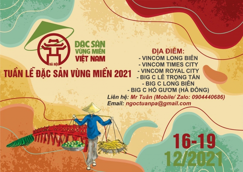 Mời tham gia Hội chợ Đặc sản vùng miền Việt Nam năm 2021