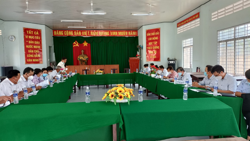 Làm việc với huyện Giồng Trôm về  cụm công nghiệp – tiểu thủ công nghiệp Phong Nẫm