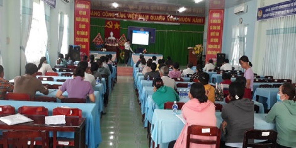 Sở Công Thương Bến Tre triển khai tổ chức tập huấn phổ biến pháo luật an toàn thực phẩm 