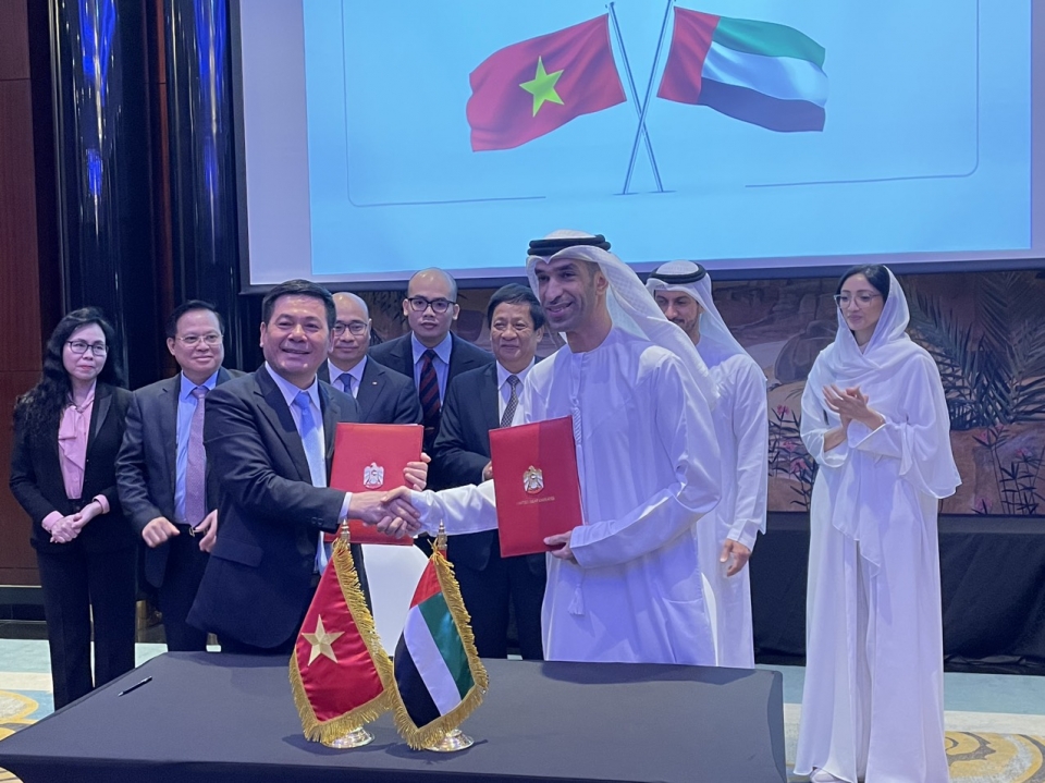 Khởi động đàm phán Hiệp định Đối tác kinh tế toàn diện giữa Việt Nam và các Tiểu Vương quốc Ả-rập Thống nhất (UAE)