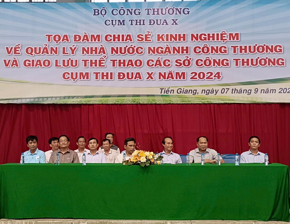 Tọa đàm chia sẻ kinh nghiệm và giao lưu thể thao Cụm Thi đua X  ngành Công Thương năm 2024